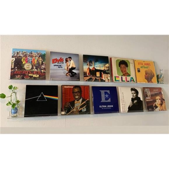 15"Invisible AcrylicFloating Wall Ledge Shelf,Wall Mounted Nursery KidsBookshelf - Picture 6 of 7